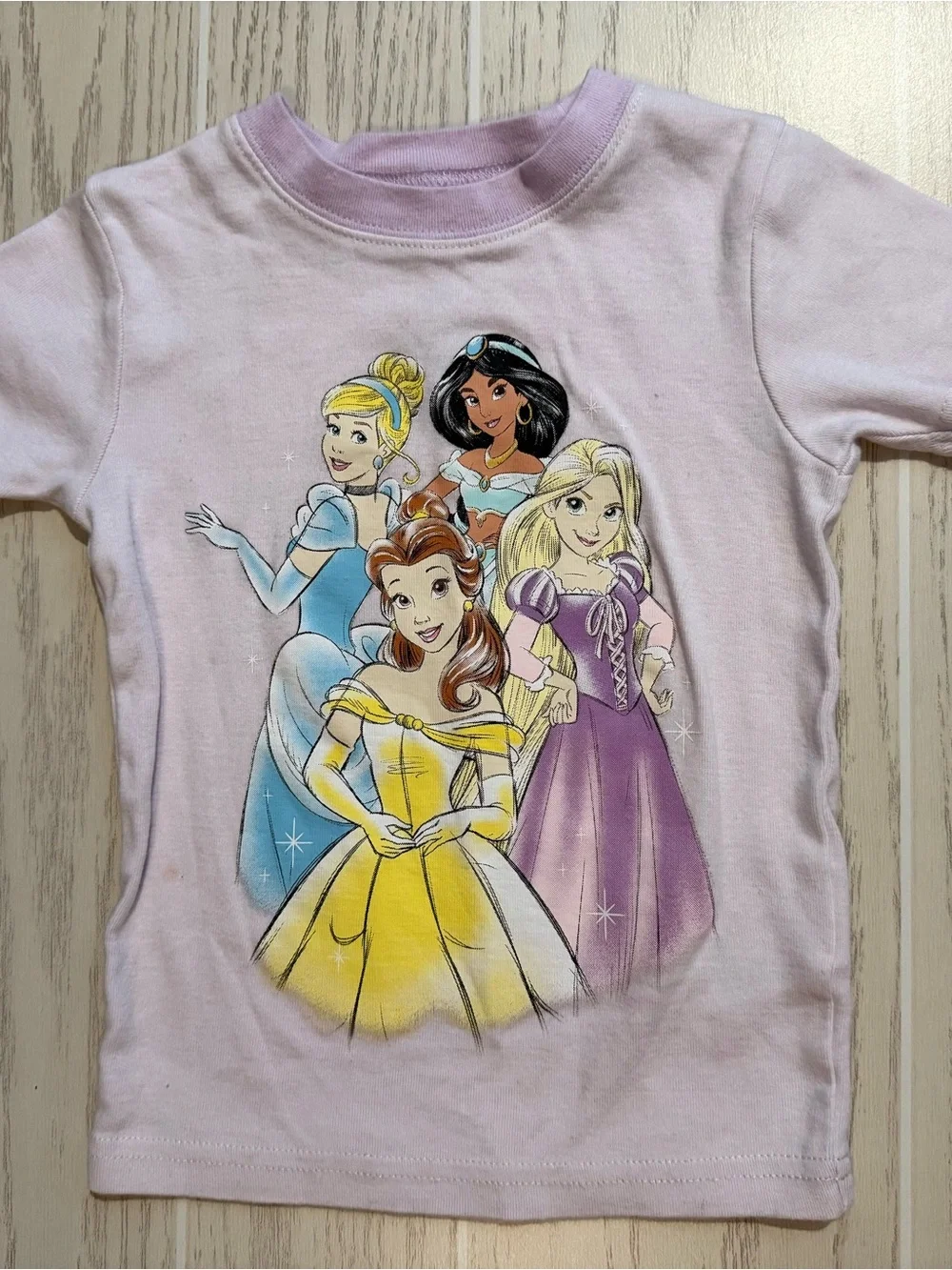 Disney‎ Princess Carter’s Pajama Set 3T Purple Belle Cinderella Rapunzel